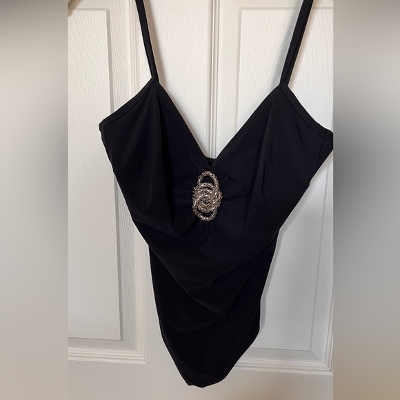 Maryan Mehlhorn Classic Black Tank Swimsuit - Picture 1 of 9